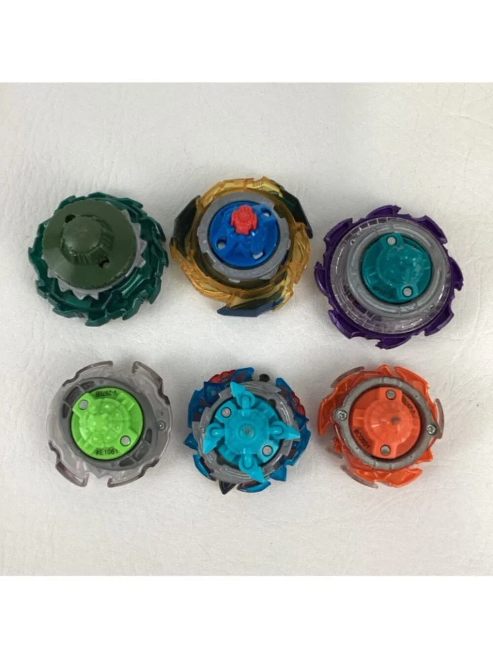 Beyblade Burst Bundle 6 Spinning Top Toys Launchers Ripcords Complete Lot Hasbro